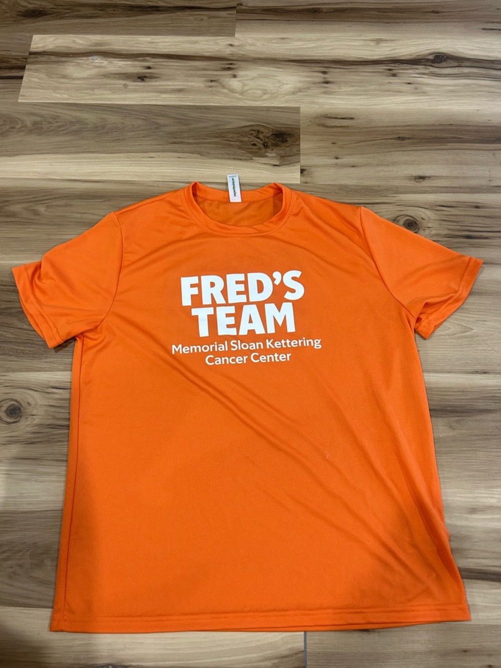 Fred's Team Orange Performance T-Shirt - Memorial Sloan Kettering